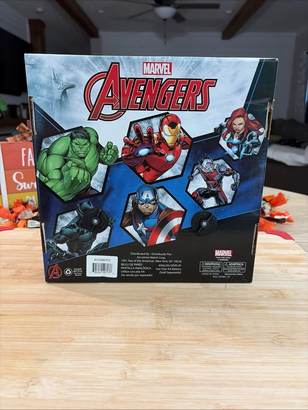Captain Shield Wall Clock - Blue and Red Home Wall Decor